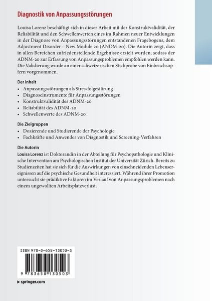 Produktbild: Diagnostik von Anpassungsst&ouml;rungen