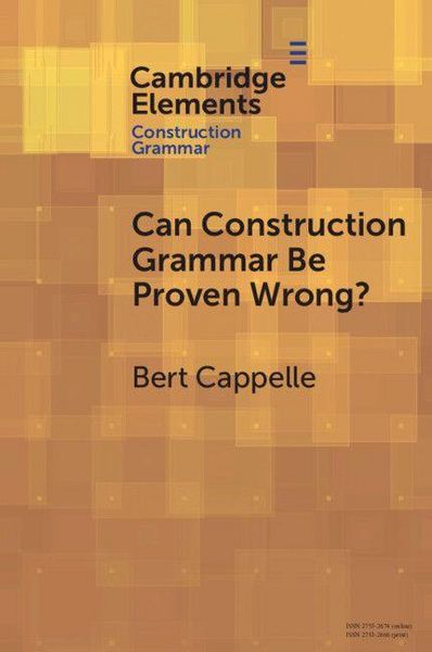 Produktbild: Can Construction Grammar Be Proven Wrong?