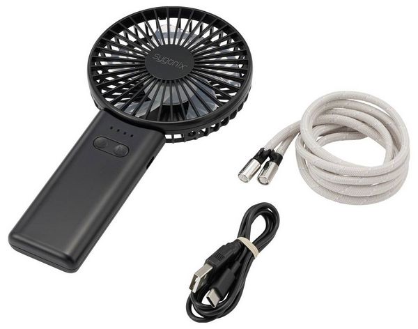 Produktbild: Sygonix Handventilator 4W Schwarz