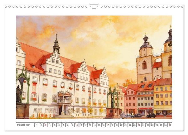 Produktbild: Bezaubernde St&auml;dte in Sachsen-Anhalt (Wandkalender 2027 DIN A3 quer), CALVENDO Monatskalender