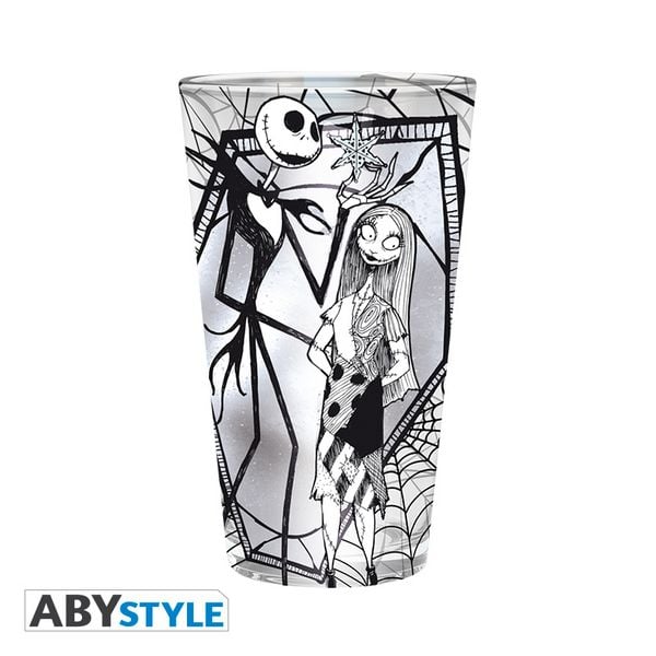 Produktbild: NIGHTMARE BEFORE XMAS - Large Glass - 400ml - Jack & Sally - box