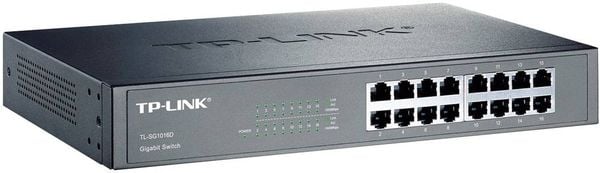Produktbild: TP-LINK TL-SG1016D TL-SG1016D Netzwerk Switch 16 Port 1 GBit/s