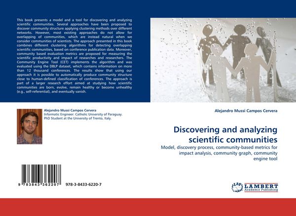 Produktbild: Discovering and analyzing scientific communities