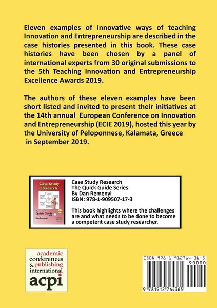 Produktbild: 5th Teaching Innovation and Entrepreneurship Excellence Awards 2019 at ECIE19