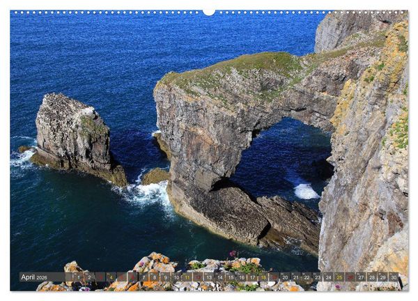 Produktbild: Naturwunder Wales (Wandkalender 2026 DIN A2 quer), CALVENDO Monatskalender