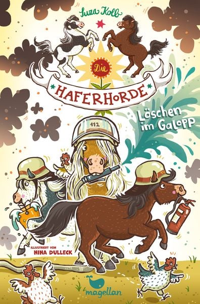Die Haferhorde - Löschen im Galopp, Gebundene Ausgabe von Suza Kolb, Magellan, 978-3-7348-4037-1
