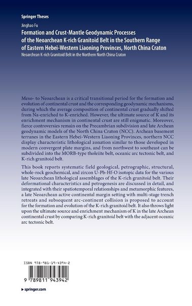 Produktbild: Formation and Crust-Mantle Geodynamic Processes of the Neoarchean K-rich Granito