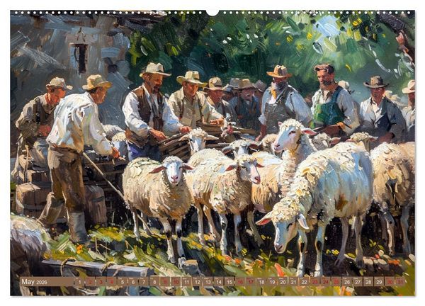 Produktbild: Life on a Farm in Old America (Wall Calendar 2026 DIN A2 landscape), CALVENDO 12 Month Wall Calendar