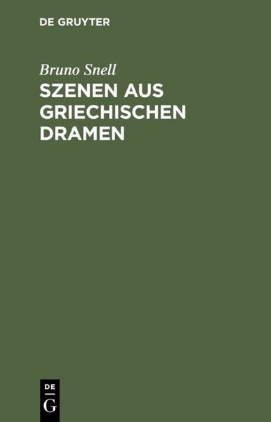 Produktbild: Szenen aus griechischen Dramen