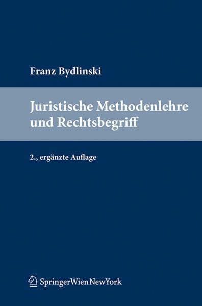 Produktbild: Juristische Methodenlehre und Rechtsbegriff
