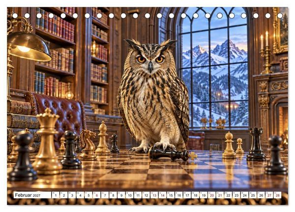 Produktbild: NICHT MEIN PROBLEM - Tiere mit Charakter (Tischkalender 2027 DIN A5 quer), CALVENDO Monatskalender