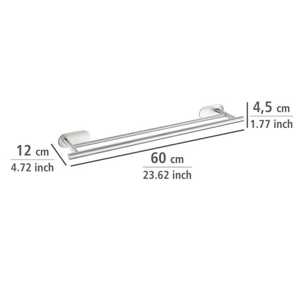 Produktbild: Turbo-Loc&reg; Badetuchstange Duo Mod. Orea Matt, 60 cm, Befestigen ohne bohren
