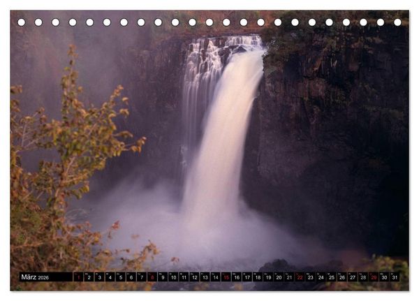 Produktbild: Victoria Wasserf&auml;lle, Mosi-oa-Tunya der "Donnernde Rauch" (Tischkalender 2026 DIN A5 quer), CALVENDO Monatskalender