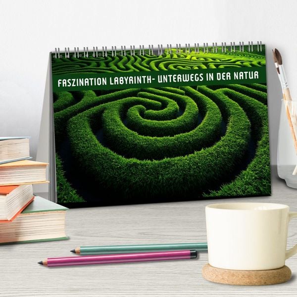 Produktbild: Faszination LABYRINTH - unterwegs in der Natur (Tischkalender 2026 DIN A5 quer), CALVENDO Monatskalender