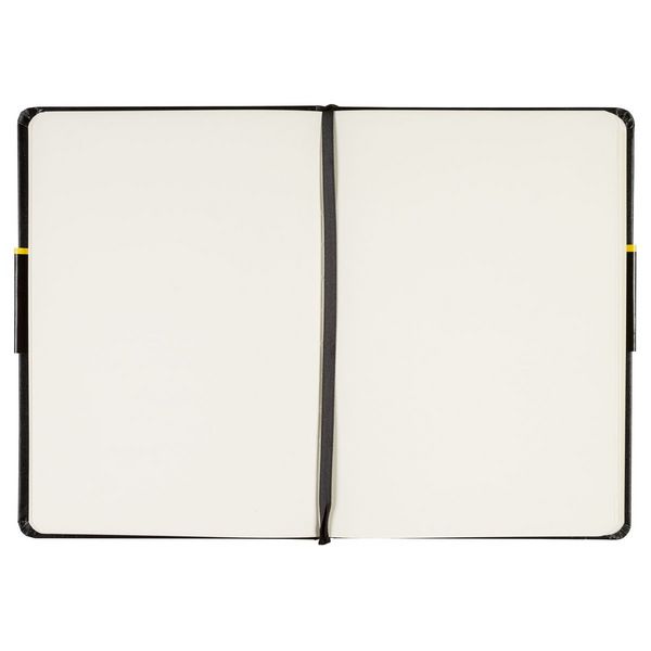 Produktbild: Idena Notizbuch 80g/m&sup2; blanko schwarz DIN A5 192 Seiten