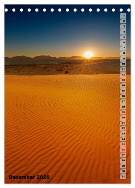 Produktbild: WHITE SANDS NATIONAL MONUMENT W&uuml;stenimpressionen (Tischkalender 2026 DIN A5 hoch), CALVENDO Monatskalender