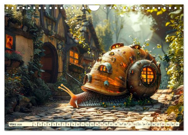Produktbild: My home is my castle - flotte Schnecken unterwegs (Wandkalender 2026 DIN A4 quer), CALVENDO Monatskalender