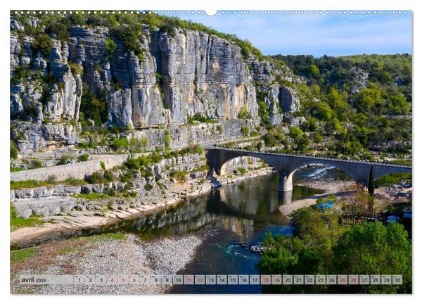 Produktbild: La beaut&eacute; de l'Ard&egrave;che (Calendrier mural 2026 DIN A2 vertical), CALVENDO calendrier mensuel