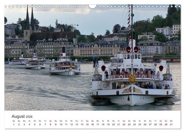 Produktbild: Luzern, die Stadt im Zentrum der Schweiz (Wandkalender 2026 DIN A3 quer), CALVENDO Monatskalender