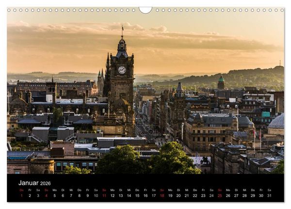Produktbild: Faszination Edinburgh (Wandkalender 2026 DIN A3 quer), CALVENDO Monatskalender