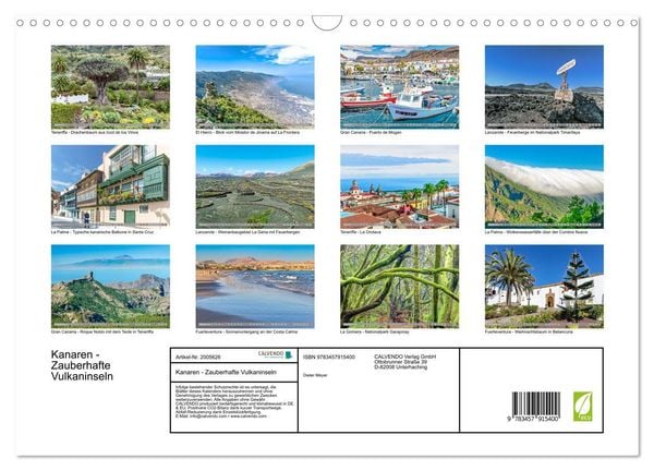 Produktbild: Kanaren - Zauberhafte Vulkaninseln (Wandkalender 2026 DIN A3 quer), CALVENDO Monatskalender