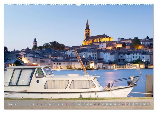 Produktbild: Hausbooturlaub Frankreich - Canal du Midi (hochwertiger Premium Wandkalender 2027 DIN A2 quer), Kunstdruck in Hochglanz