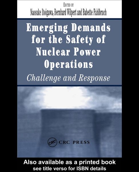 Produktbild: Emerging Demands for the Safety of Nuclear Power Operations