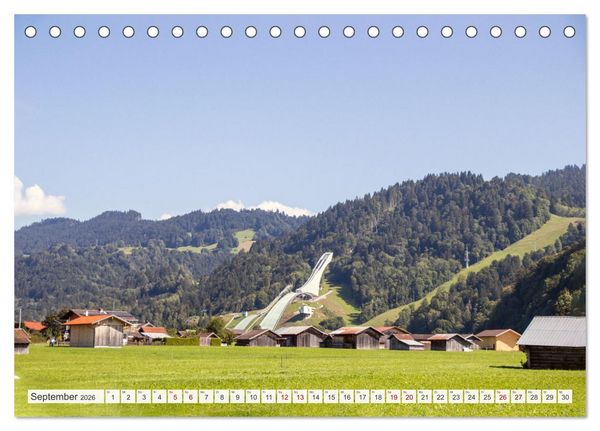 Produktbild: Urlaub in der Zugspitz Region (Tischkalender 2026 DIN A5 quer), CALVENDO Monatskalender