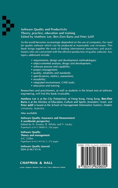 Produktbild: Software Quality and Productivity