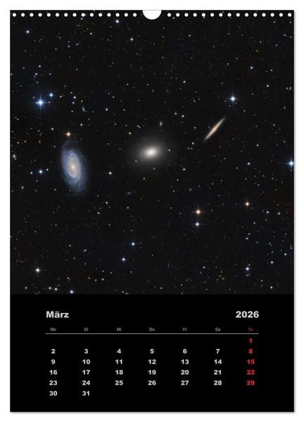 Produktbild: Astronomie 2026 (Wandkalender 2026 DIN A3 hoch), CALVENDO Monatskalender