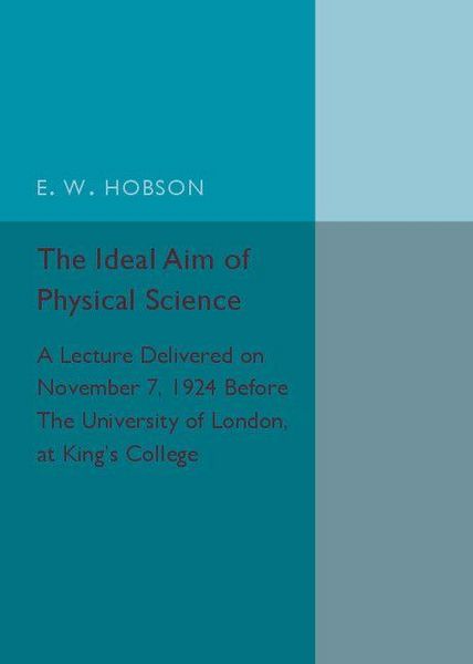 Produktbild: The Ideal Aim of Physical Science