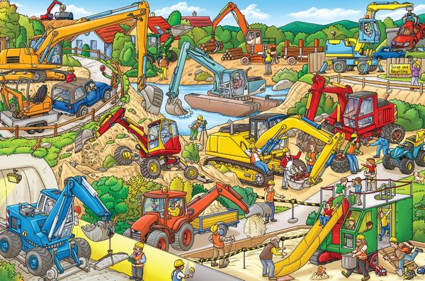 Produktbild: My Big Wimmelbook(r)--Diggers at Work!
