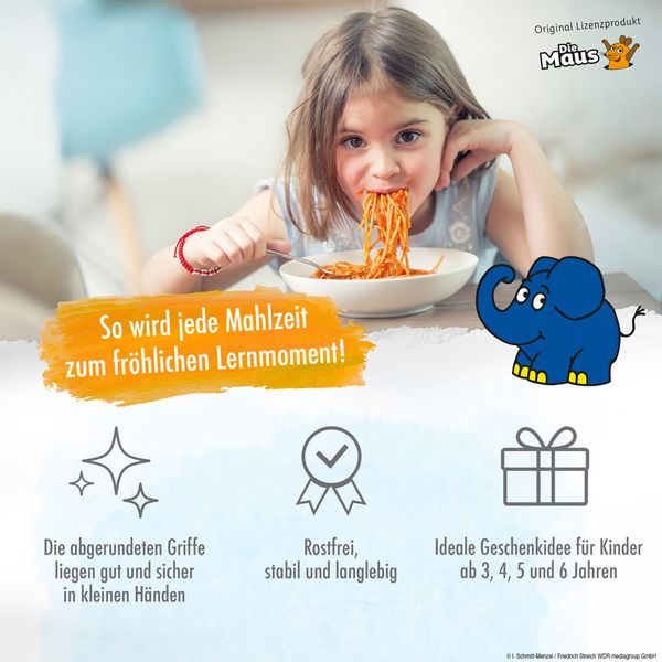 Produktbild: TR&Ouml;TSCH - Die Maus Besteckset aus Edelstahl