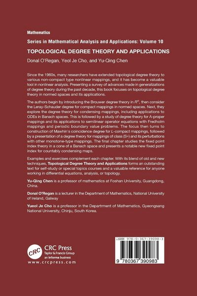 Produktbild: Topological Degree Theory and Applications
