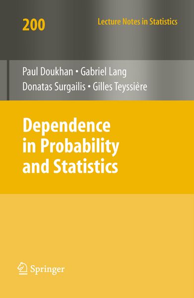 Produktbild: Dependence in Probability and Statistics