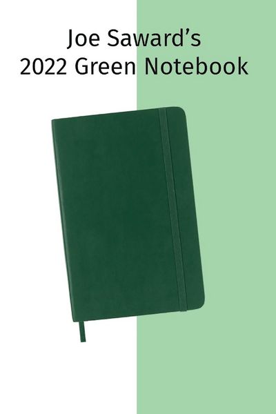 Produktbild: Joe Saward's 2022 Green Notebook