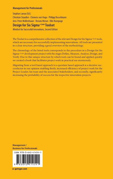 Produktbild: Design for Six Sigma + LeanToolset