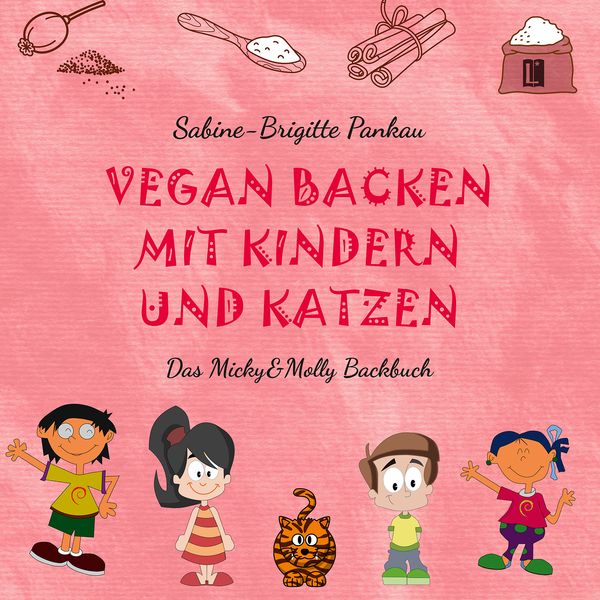 Produktbild: Vegan backen mit Kindern und Katzen