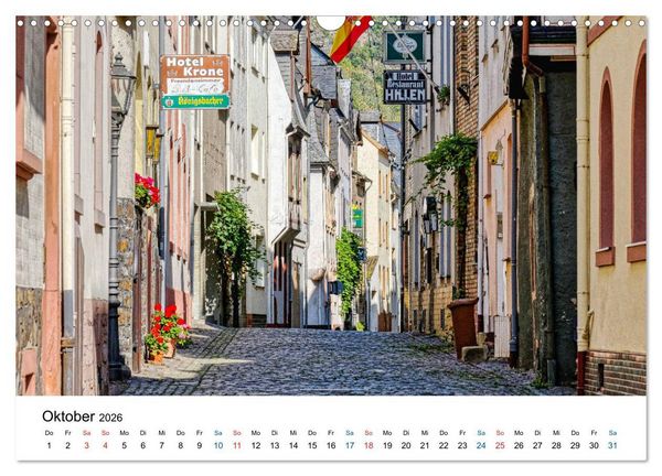 Produktbild: Bacharach - Fachwerkromantik am Rhein (Wandkalender 2026 DIN A3 quer), CALVENDO Monatskalender
