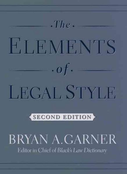 Produktbild: The Elements of Legal Style