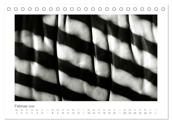 Produktbild: einfach schwarz-wei&szlig; (Tischkalender 2026 DIN A5 quer), CALVENDO Monatskalender