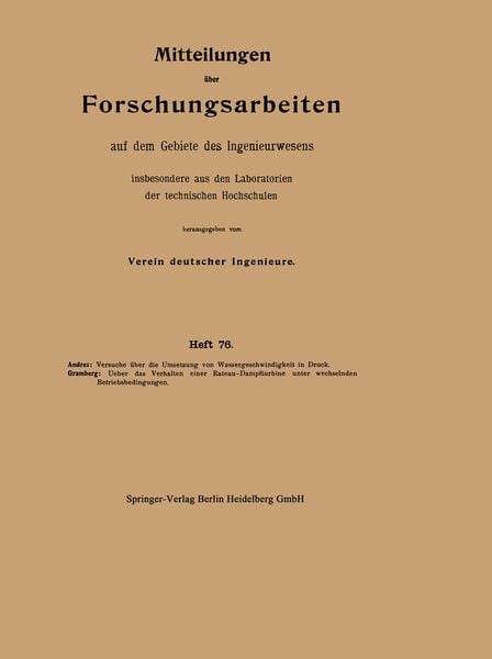 Produktbild: Mitteilungen &uuml;ber Forschungsarbeiten auf dem Gebiete des Ingenieurwesens insbesondere aus den Laboratorien der technischen Hochschulen