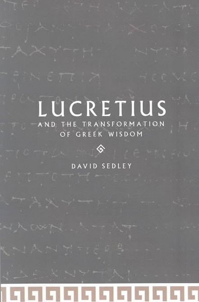Produktbild: Lucretius and the Transformation of Greek Wisdom