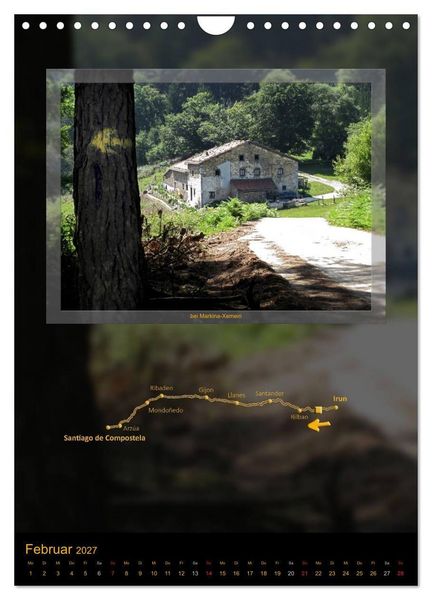 Produktbild: Camino del Norte (Wandkalender 2027 DIN A4 hoch), CALVENDO Monatskalender