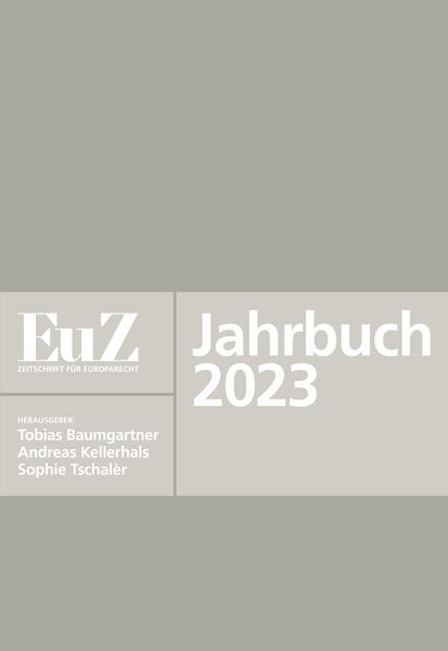 Produktbild: EuZ - Zeitschrift f&uuml;r Europarecht - Jahrbuch 2023
