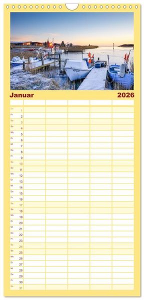 Produktbild: Familienplaner 2026 - Westj&uuml;tland - D&auml;nemarks Westen erleben mit 5 Spalten (Wandkalender, 21 x 45 cm) CALVENDO