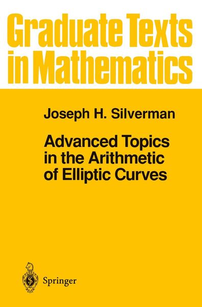 Produktbild: Advanced Topics in the Arithmetic of Elliptic Curves