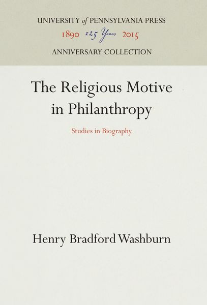 Produktbild: The Religious Motive in Philanthropy