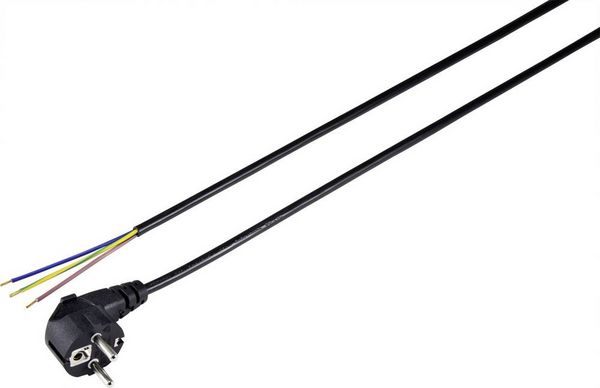Produktbild: Sygonix SY-5043474 Strom Anschlusskabel Schwarz 3.00m