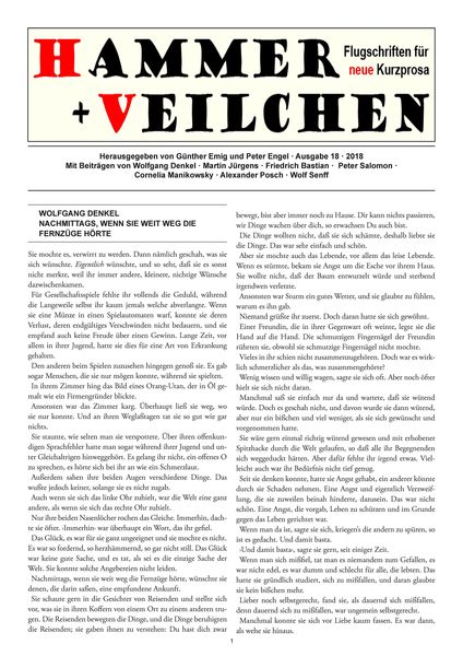 Produktbild: Hammer + Veilchen Nr. 18